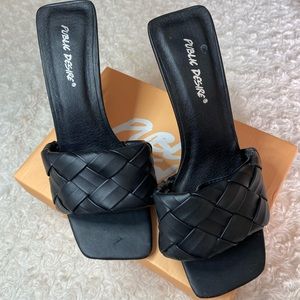Black Leila Heels